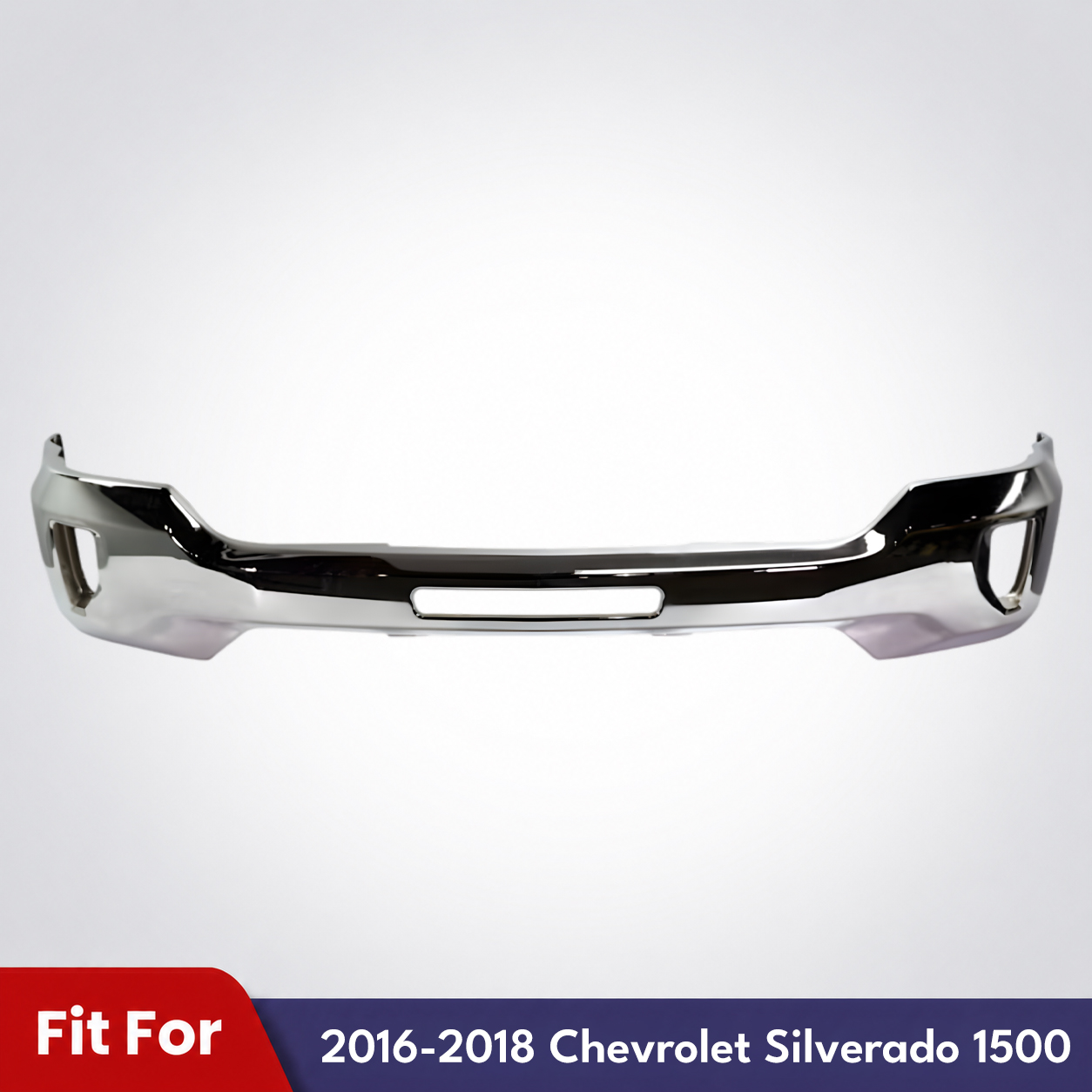 1 Piece Front Bumper For 2016-2018 Chevrolet Silverado 1500 Replaces #84029801-PFM