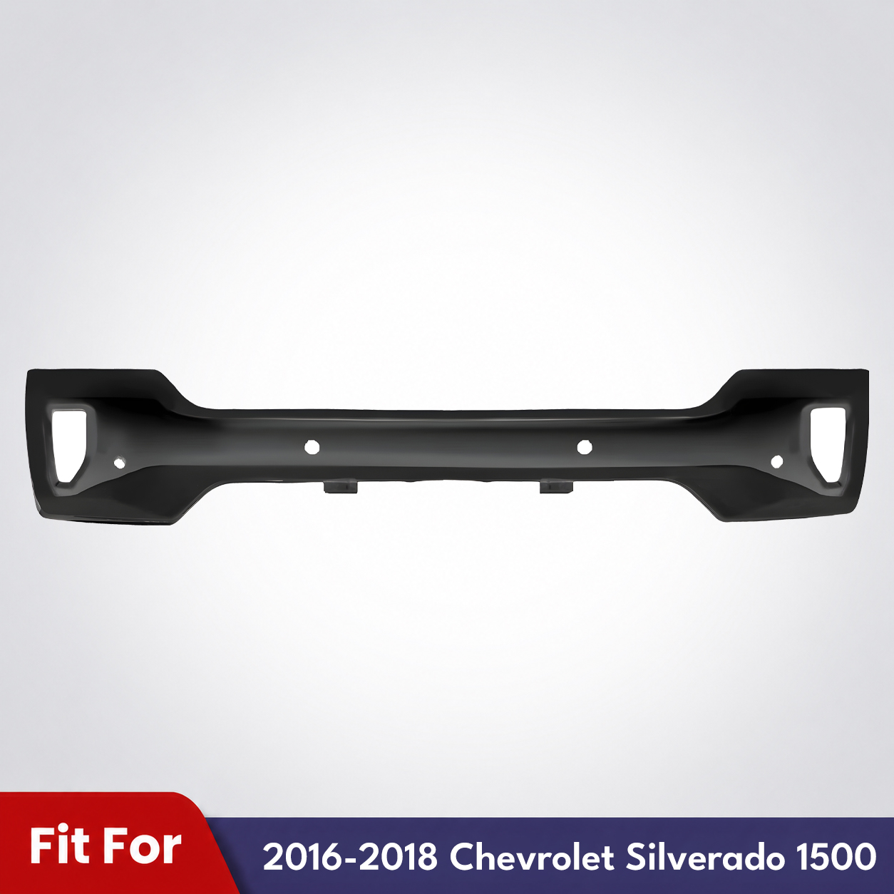 1-Piece Front Bumper Primed Steel For 2016-2018 Chevrolet Silverado 1500 LS LT LTZ